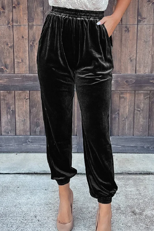 Velvet Jogger Pants