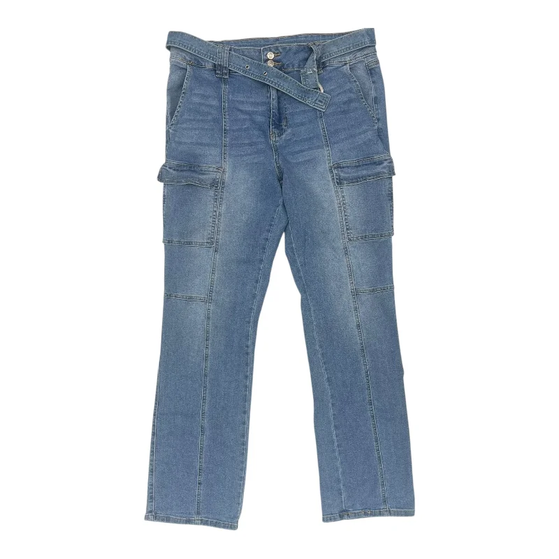 Jeans Boot Cut By Madden Nyc In Blue Denim, Size:14