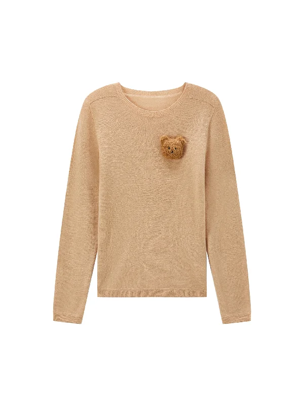 Cappuccino Bear Wool Sweater