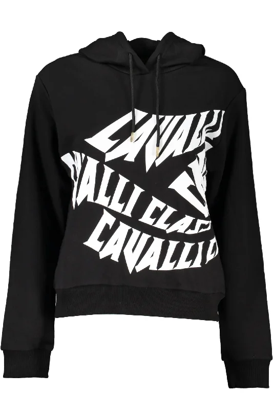 Cavalli Class Elegant Hooded Long-Sleeve Women's Sweater