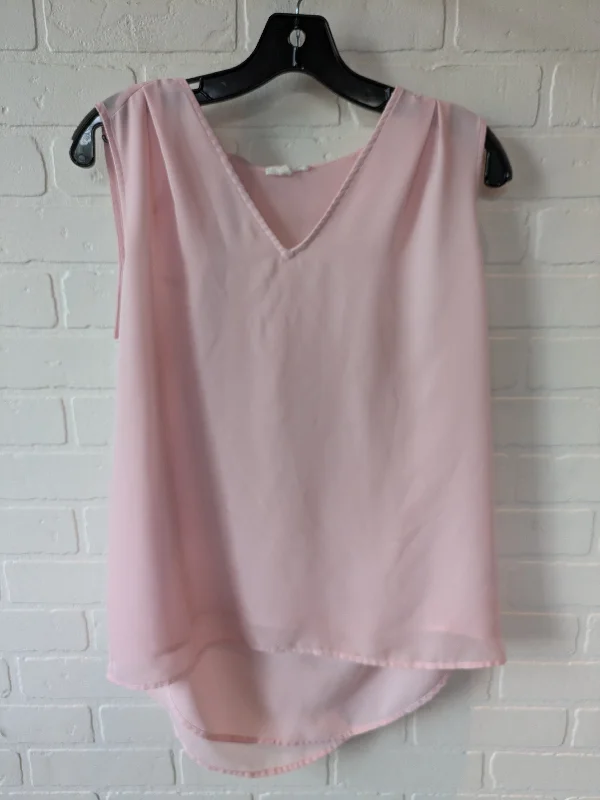 Pink Top Sleeveless Pleione, Size Xs