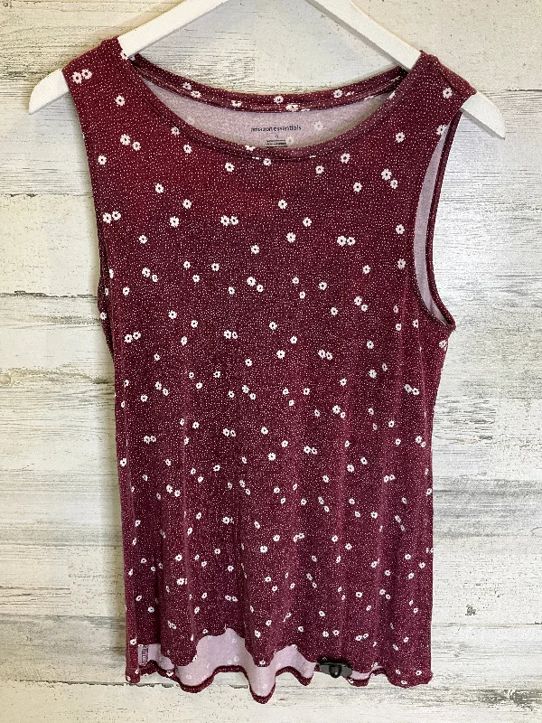 Red Top Sleeveless Amazon Essentials, Size M