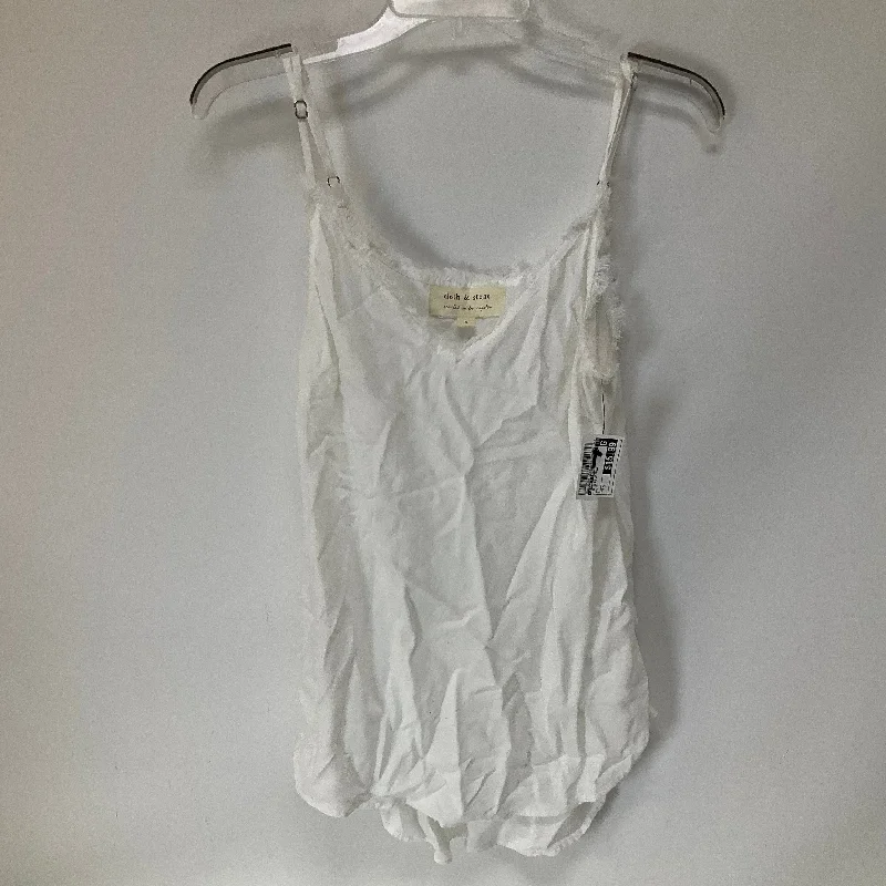 White Top Sleeveless Cloth & Stone, Size S