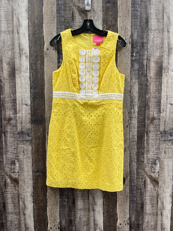 Yellow Dress Casual Short Lilly Pulitzer, Size M