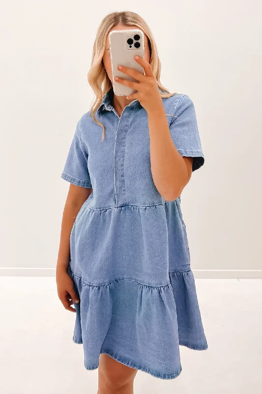 Kellie Denim Dress 95 Wash