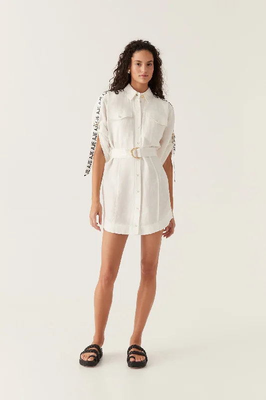 Signal Logo Shirt Mini Dress