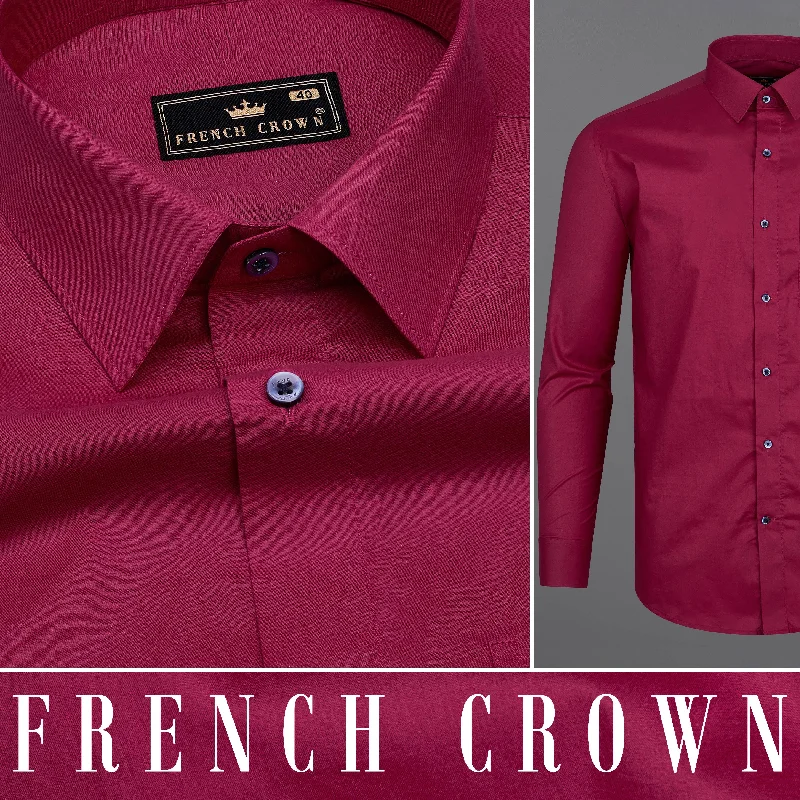 Claret Maroon Super Soft Premium Cotton Shirt