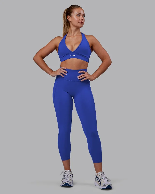 Fusion 7/8 Length Leggings with Pockets - Power Cobalt