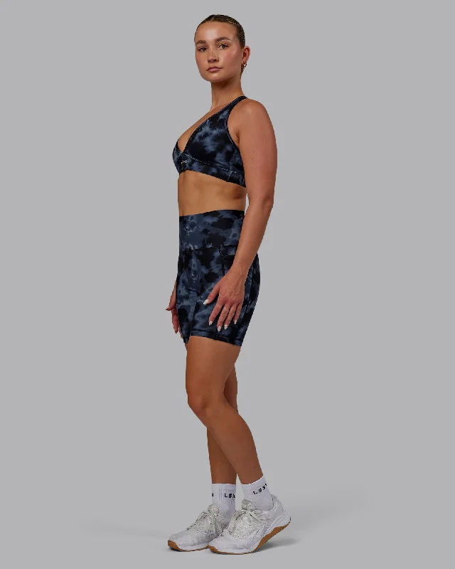 Fusion Mid-Length Shorts with Pockets - Tie Dye-Midnight