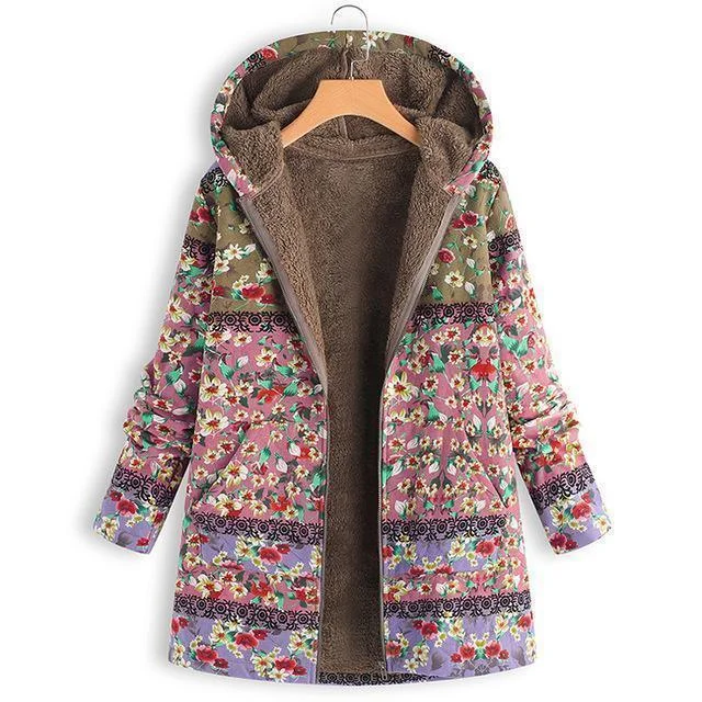 Women Coat, Vintage Floral Jacket