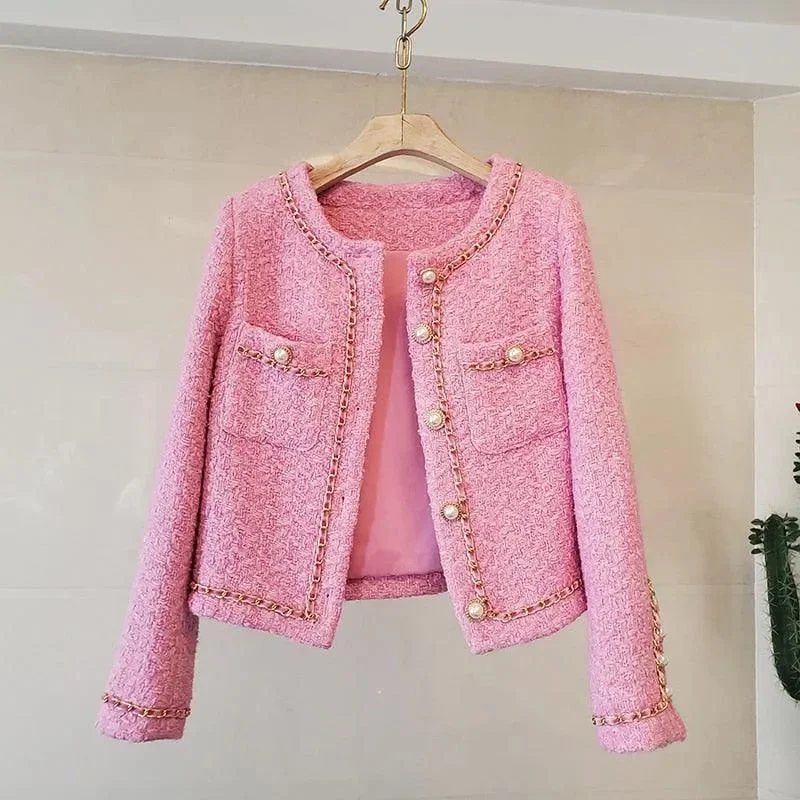 Women Tweed Slim Fit Jacket