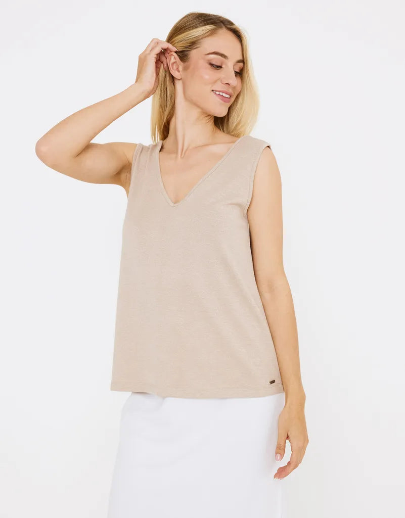 Camiseta Tirantes Beige - Imani