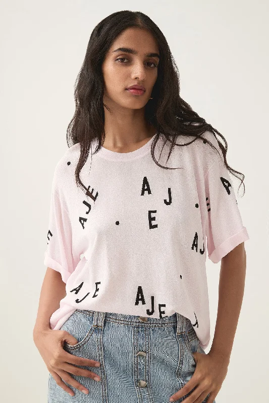 Decora Logo Sprinkle Knit Tee