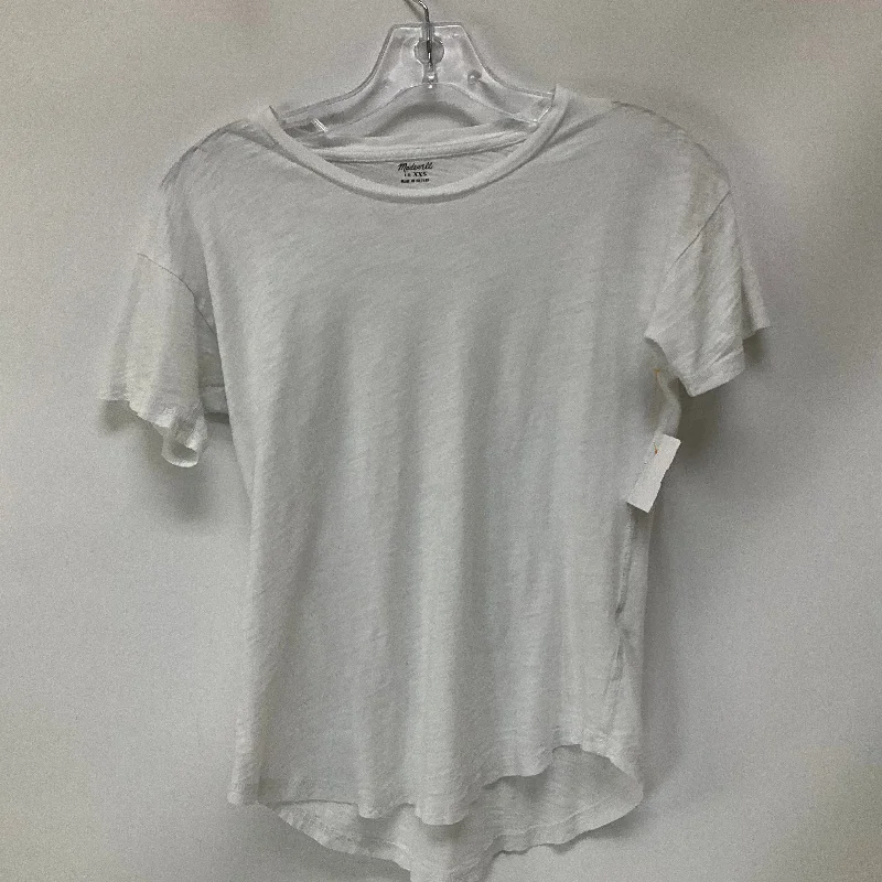 Top Short Sleeve Basic By Madewell In White, Size: Xxs