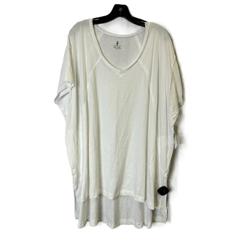 Top Short Sleeve By Free People In White, Size: M