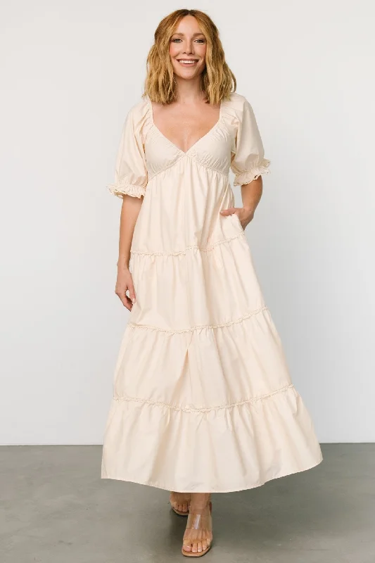 Raleigh Maxi Dress | Cream