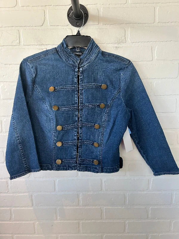 Blazer By Bebe In Blue Denim, Size: Xs