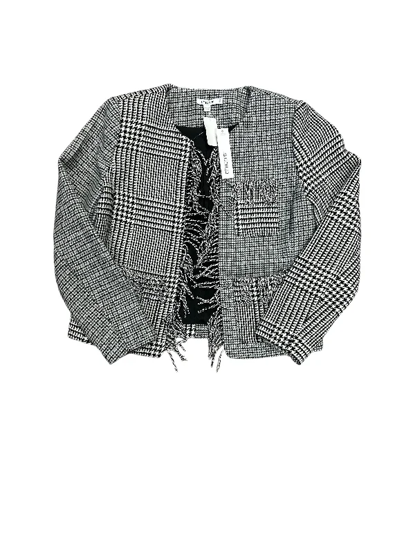 Blazer By Chicos In Black & White, Size: S