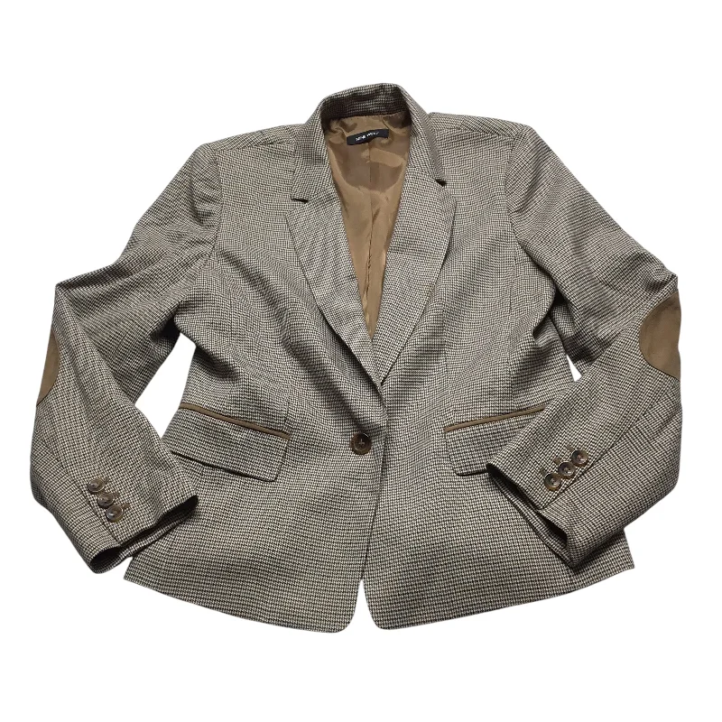 Blazer By Nine West In Brown & Cream, Size: L